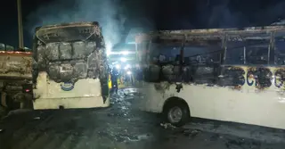 শিবালয়ে স্কুলবাসে দুর্বৃত্তের অগ্নিসংযোগ